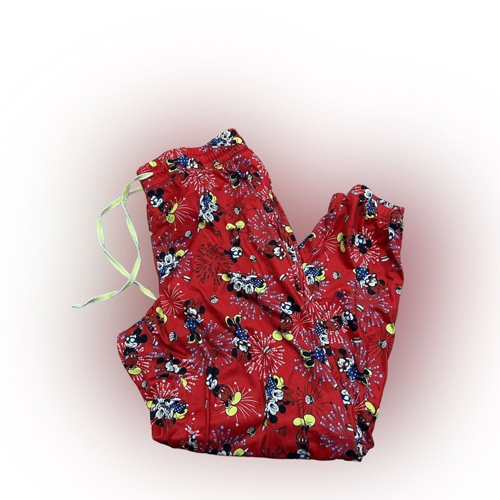 Women’s Disney Minnie and Mickey Mouse Fourth Of July Fireworks Pajama Pants